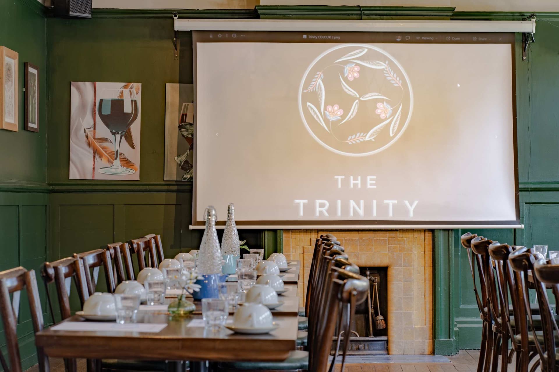 Private Room set up for presentation